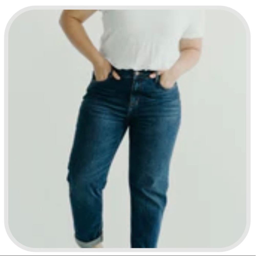Carly Jean Los Angeles “Jayde” Boyfriend Jeans Dark Wash 5